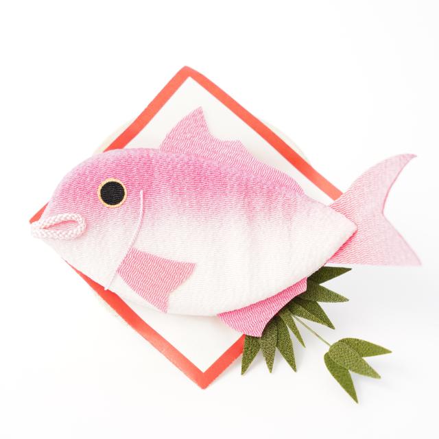 京ちりめん飾り　「おめで鯛」