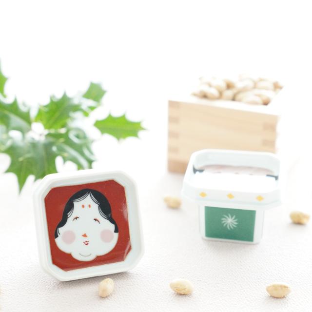 有田焼　お多福三宝小付