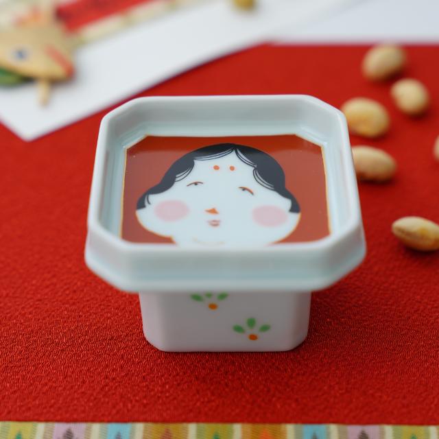 有田焼　お多福三宝小付