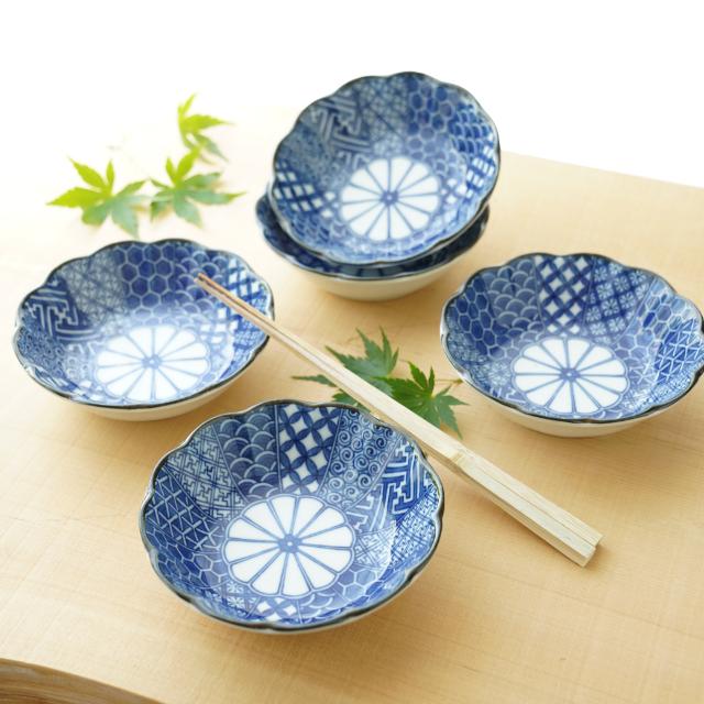 染付祥瑞　小鉢　5点セット