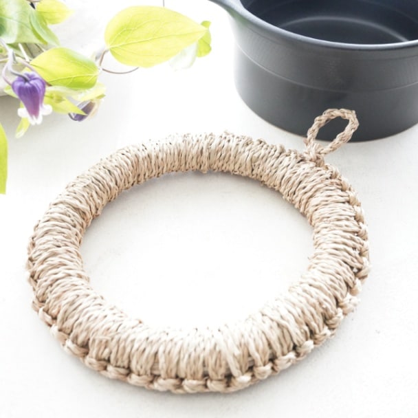い草風の鍋敷　φ21cm