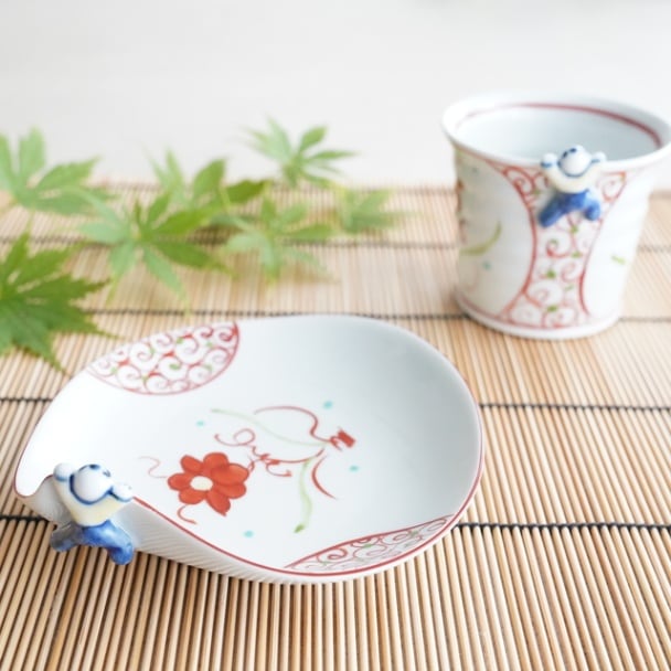 波佐見焼　万暦渦　一閑人小皿