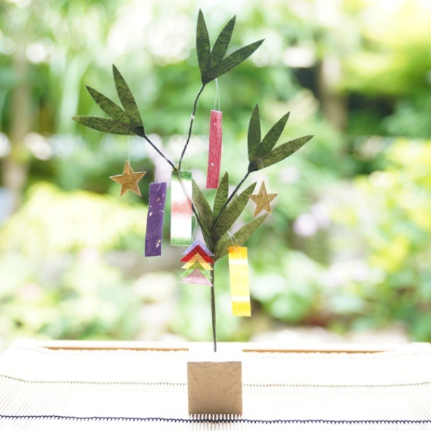 七夕 めでた棒飾り