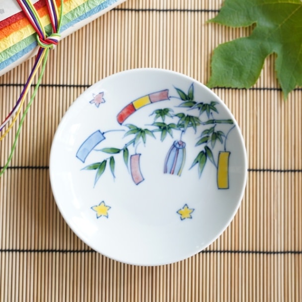 耐熱 色釉輪花取皿（ブルーグレー） ｜ 四季折々のおしゃれな和