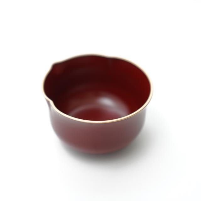 【早割/11月お届け】　ひさご小鉢　吟朱縁金