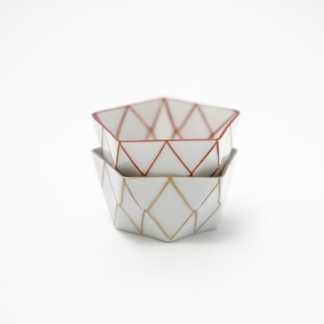 有田焼 錦網 ダイヤ型珍味入れ（小） ｜ 四季折々のおしゃれな和食器