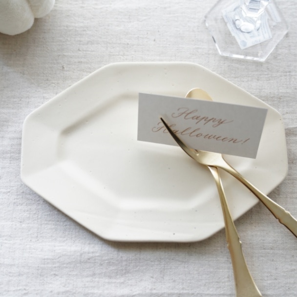 オクタゴンプレート・S　 マットホワイト