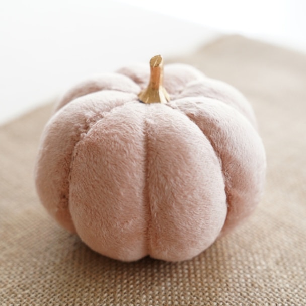 ファブリックパンプキンM 　ピンクグレージュ