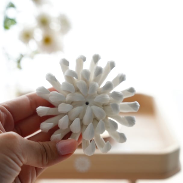 陶器の菊飾り(お香立て)