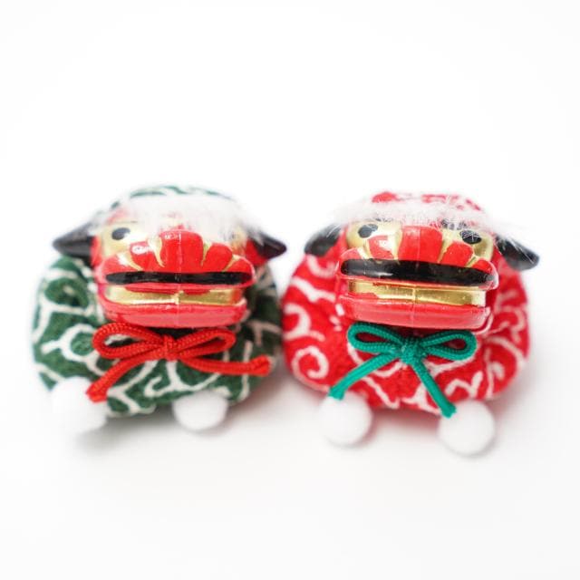 【早割/11月お届け】京おじゃみ　獅子舞2点セット