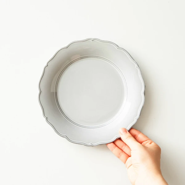 21cmプレート flench ホワイト