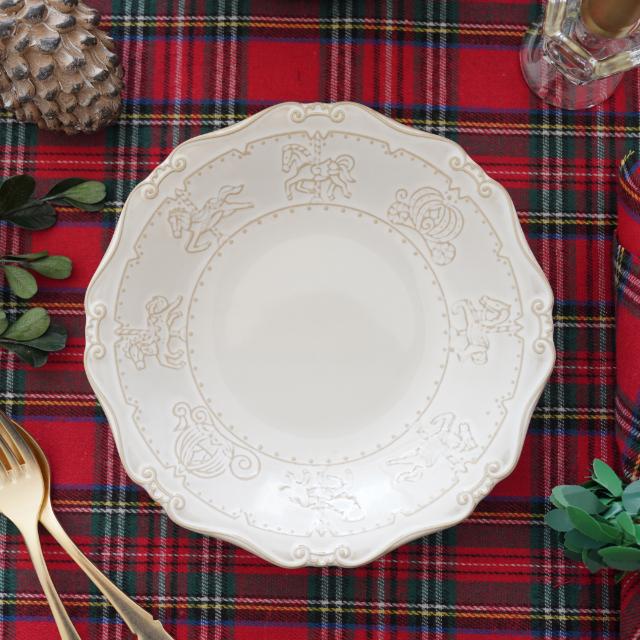 木馬メリーゴーランド　プレート　18.5cm