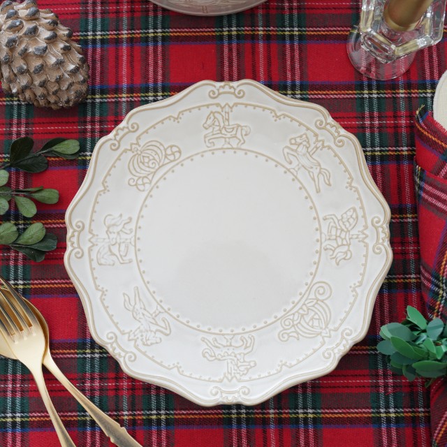 木馬　メリーゴーランド　プレート　20cm