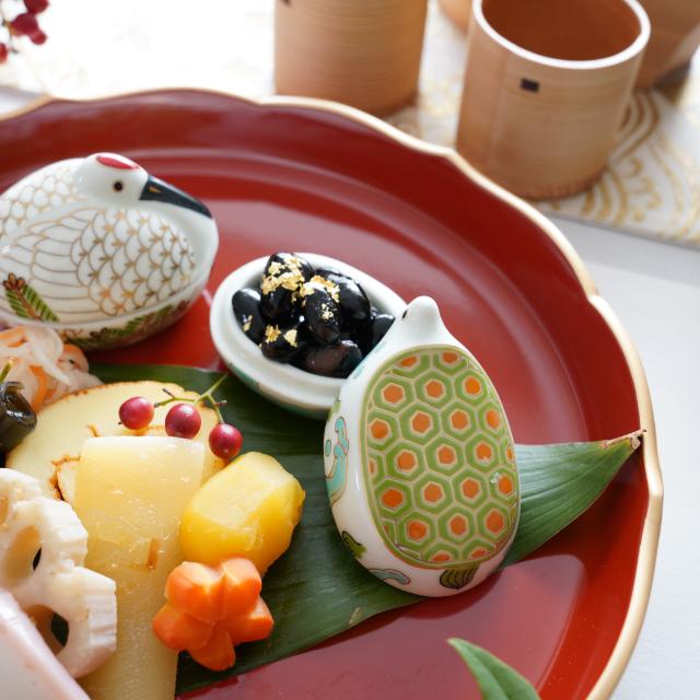 錦宝亀　珍味入れ