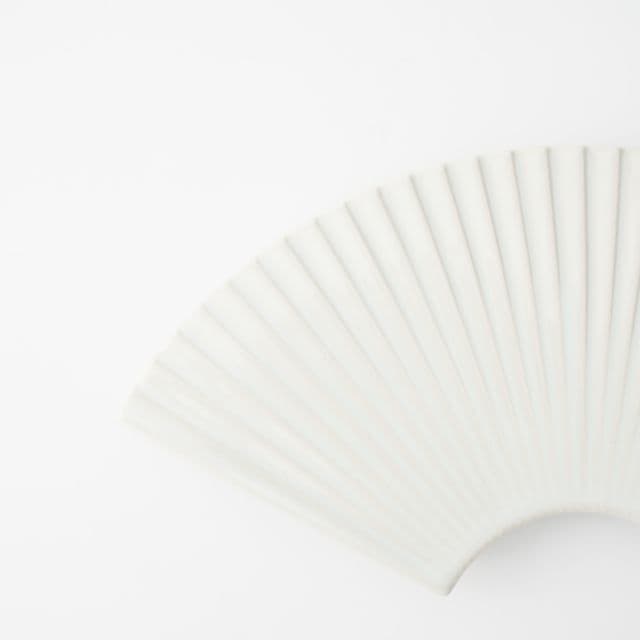 扇皿　ホワイト