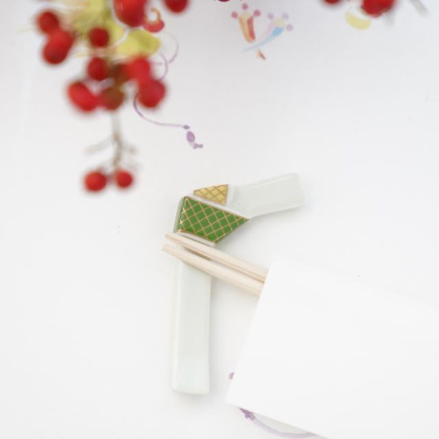 有田焼 錦結び箸置