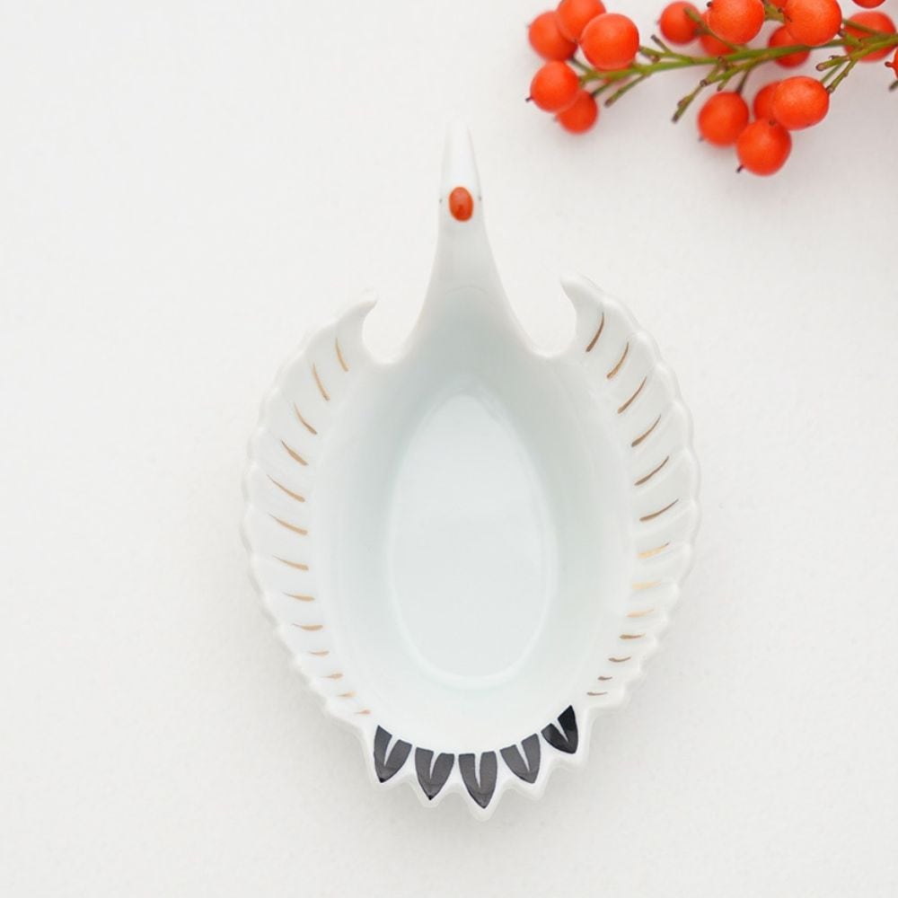 有田焼　錦鶴珍味入れ