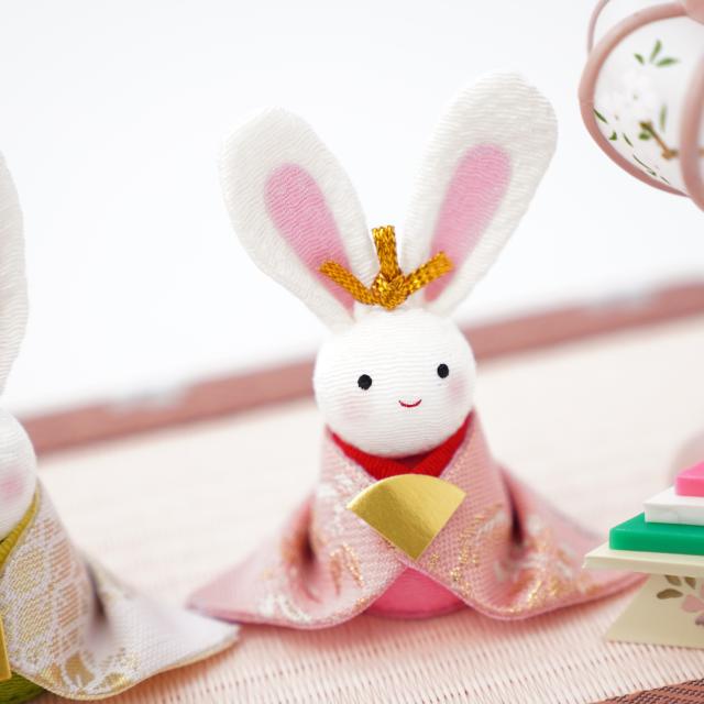 西陣織 小さなうさぎのお雛様 FOUREGRACEオリジナル