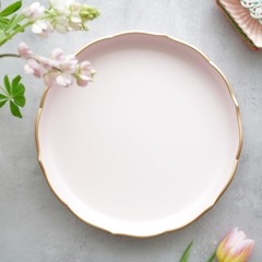 【健康・長寿・子宝】超希少！瑪瑙ピンクシュガーハート・お皿⭐️N53 楽天市場】花鳥 8吋メタプラター 楕円皿 約21cm 赤系 中華食器