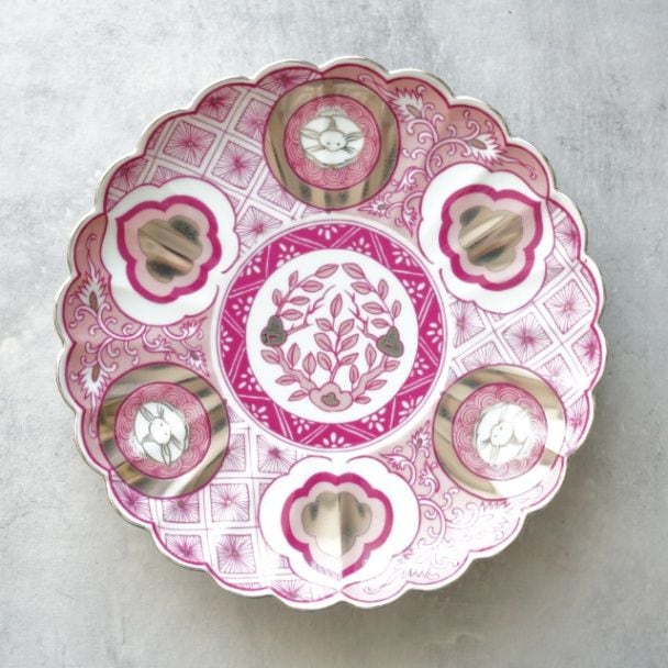 波佐見焼　昴 18cmプレート beni