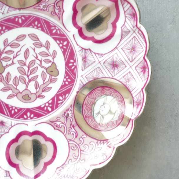 波佐見焼　昴 18cmプレート beni