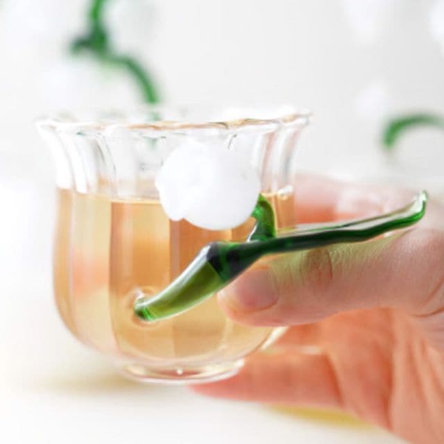 フラワーガラスカップ　Muguet