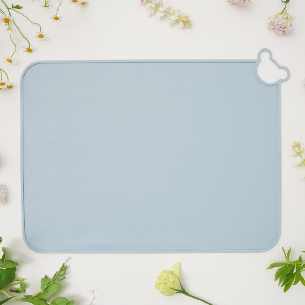 【アウトレット】シリコンマット　レクタングルベア型　ブルー