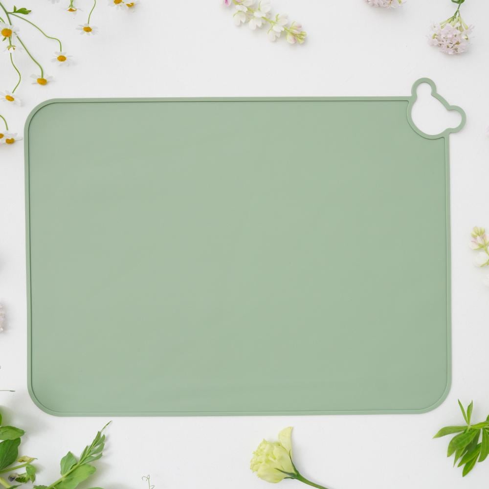 【アウトレット】シリコンマット　レクタングルベア型　グリーン