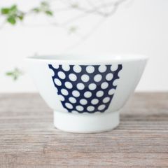 ドット柄 平皿・お茶碗セット 波佐見焼】茶碗 ペアセット ドット柄 食器 皿 【ROXY】 [SB108] / 長崎