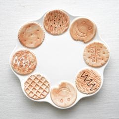 コーヒー豆＆クッキー　ソーサー クッキーコーヒーソーサー ブラウン ｜ 四季折々のおしゃれな和