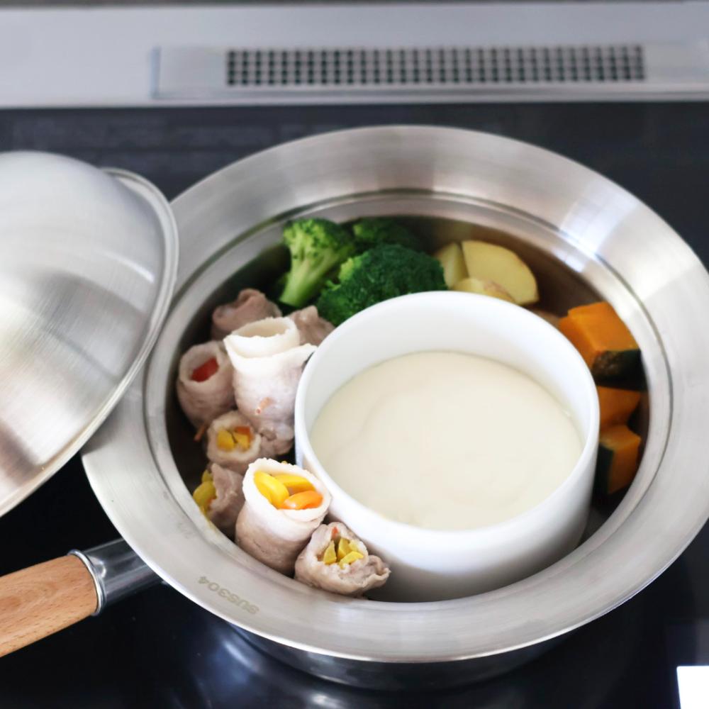 簡単のせるだけ ステンレス製蒸し鍋 ｜ 四季折々のおしゃれな和食器