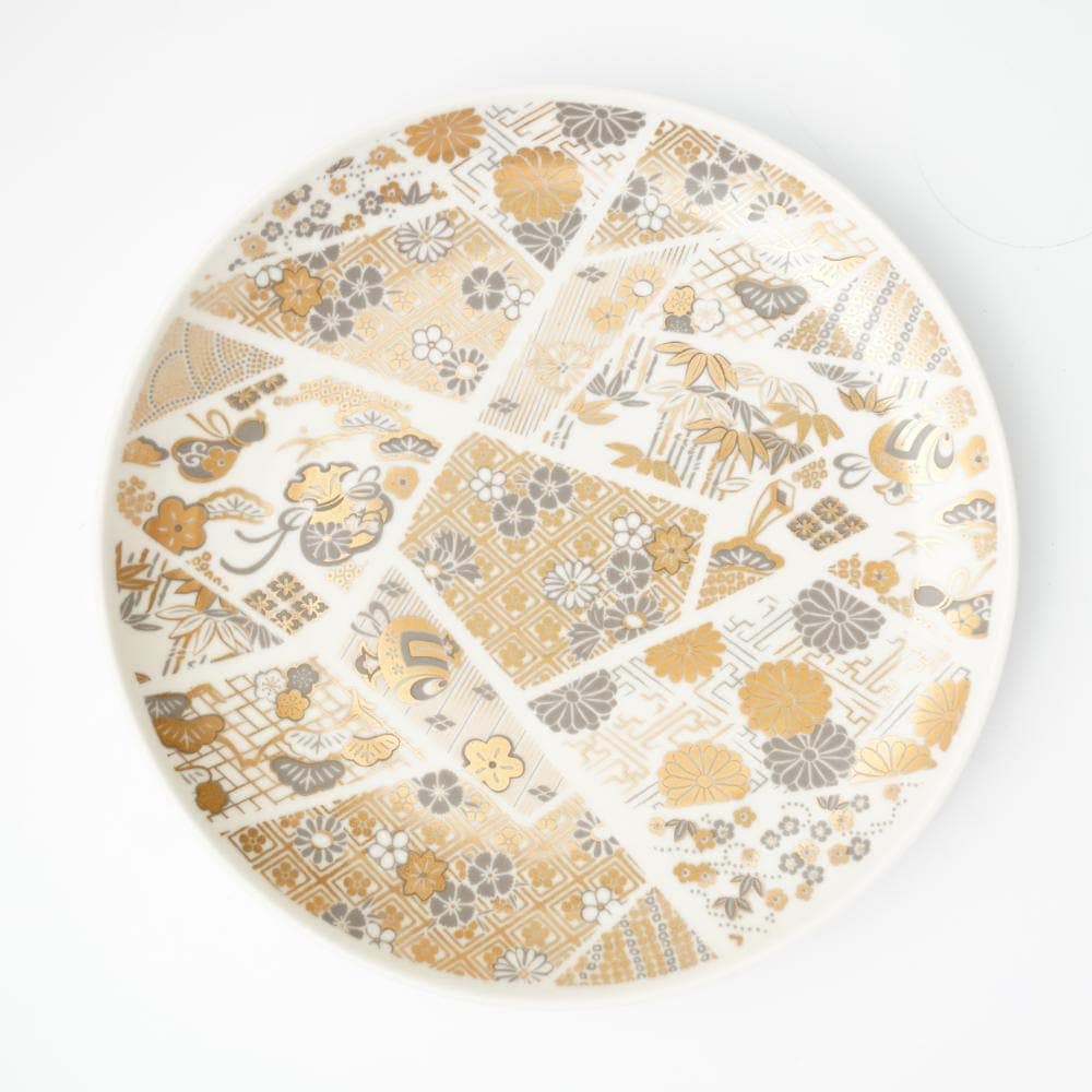 組子金襴 古伊万里 7号皿（化粧箱入り）FOURGRACEオリジナル