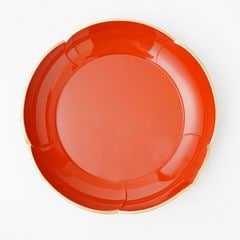 7.5寸梅型鉢 柿朱天金 ｜ 四季折々のおしゃれな和食器通販サイト