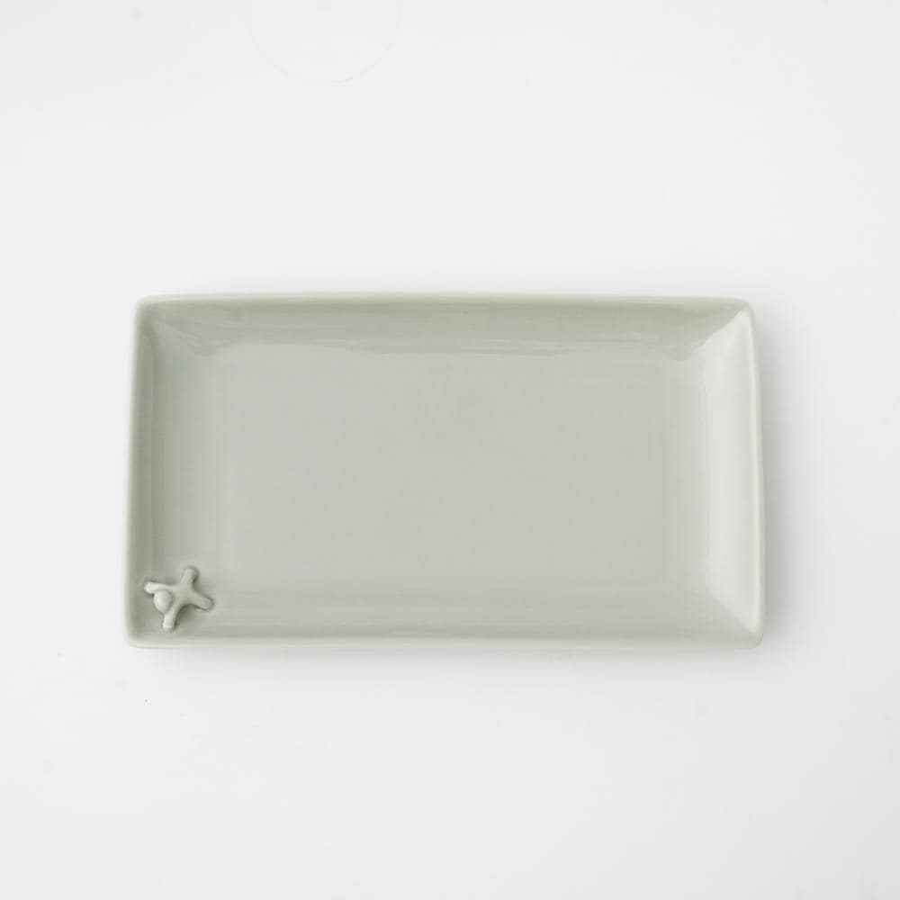 一閑人 長角トレイ　グレー