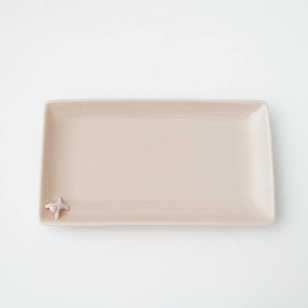 一閑人 長角トレイ　ピンク