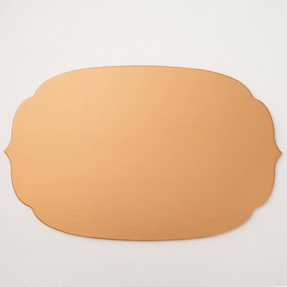 【11月中お届け】越前漆器 稜花木製折敷 金 48cm×30cm