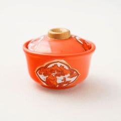 有田焼 赤絵金彩 木瓜山水 蓋付小付 ｜ 四季折々のおしゃれな和食器