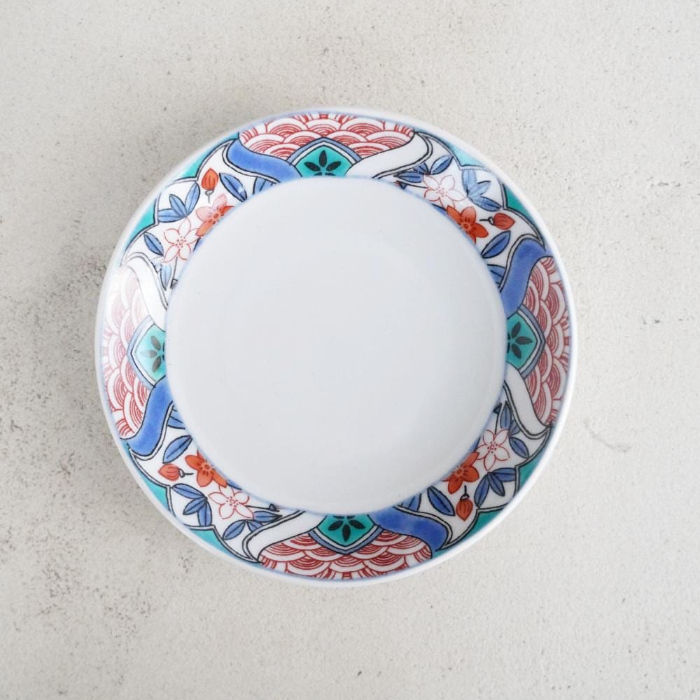 九谷焼豆皿3.5寸　麗和枠　九谷