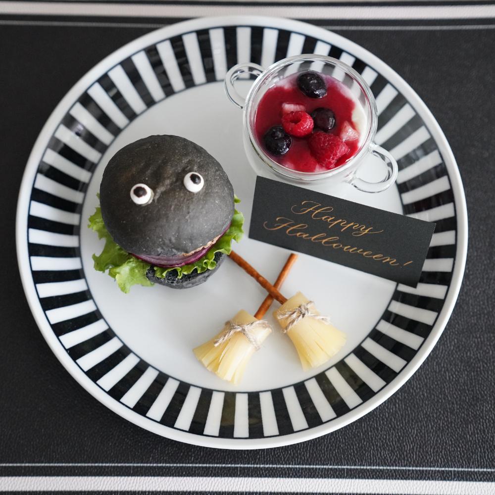 25cm大皿　ボーダー