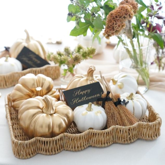 洗えるスカラップトレイ 35.5cm