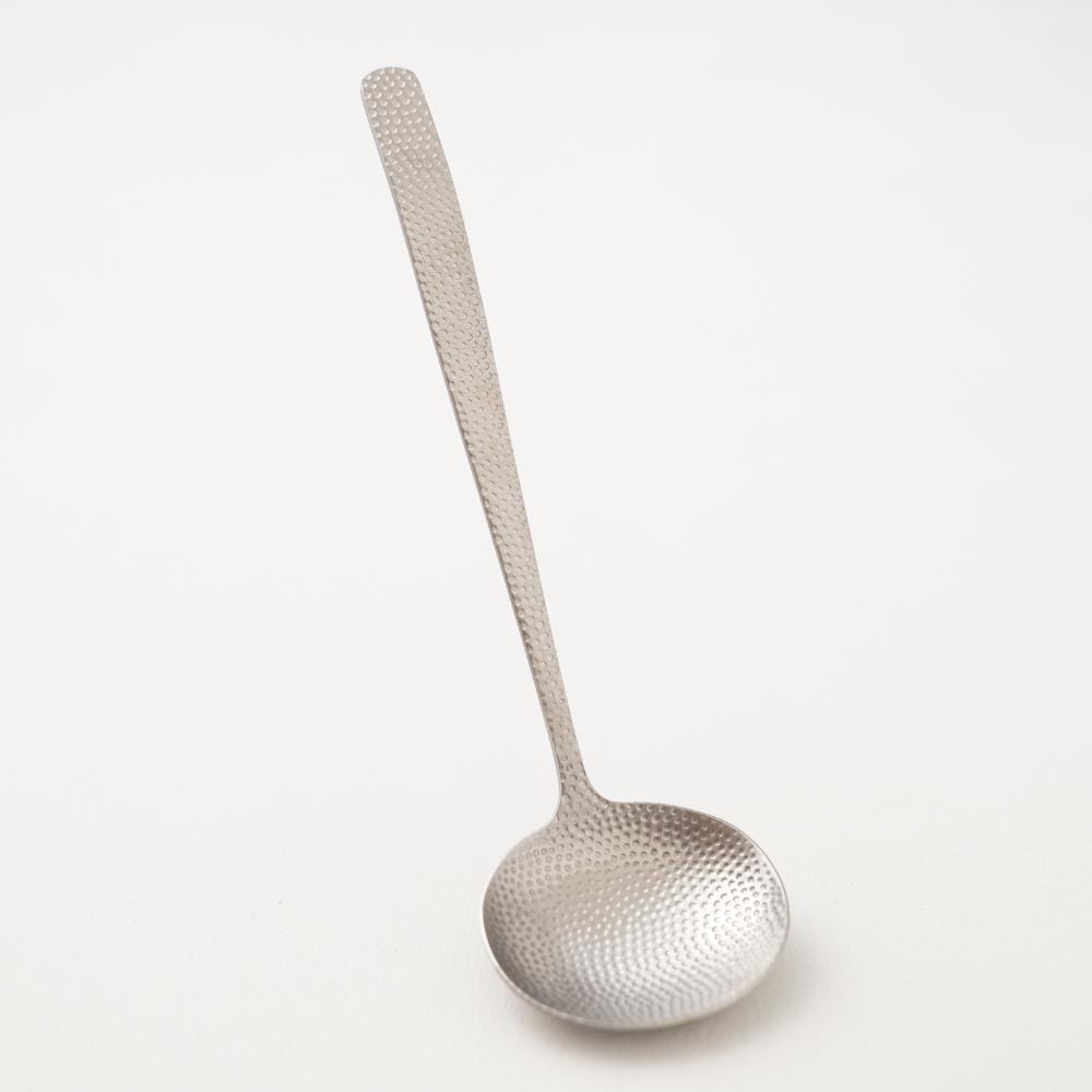 【予約/11月中お届け】槌目入りお玉　穴無し　シルバー