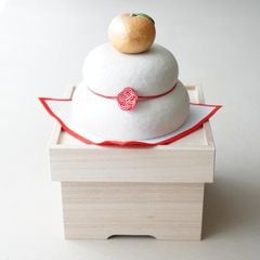 金運祈願の永世木彫り鏡餅 大｜ 四季折々のおしゃれな和食器通販