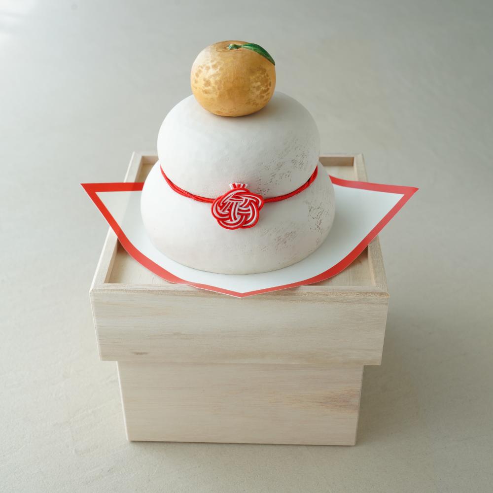 永世木彫り鏡餅　木製 鏡餅 正月飾り 金運祈願 金運祈願の永世木彫り鏡餅 小[木製 鏡餅 金運 幸運 開運 祈祷 ご