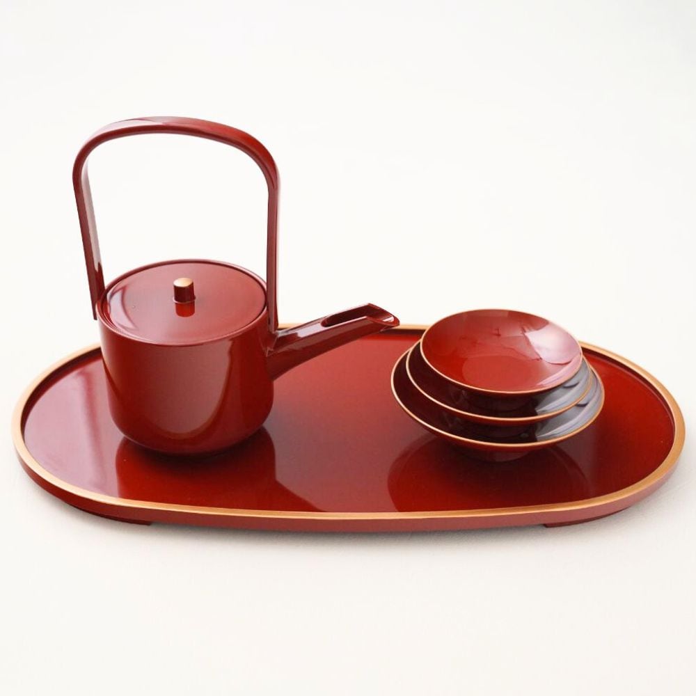 お屠蘇セット朱天金