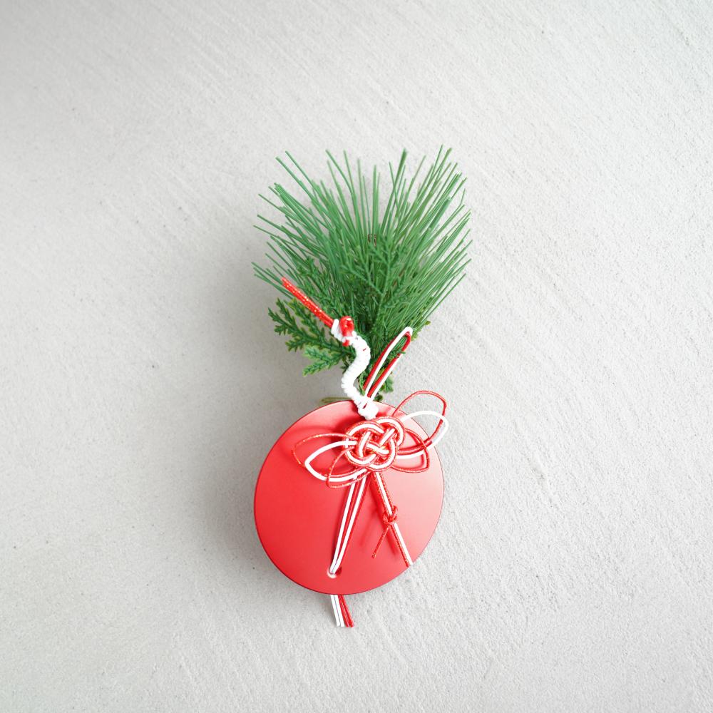 【11月中お届け】五穀豊穣　鶴飾り小　赤