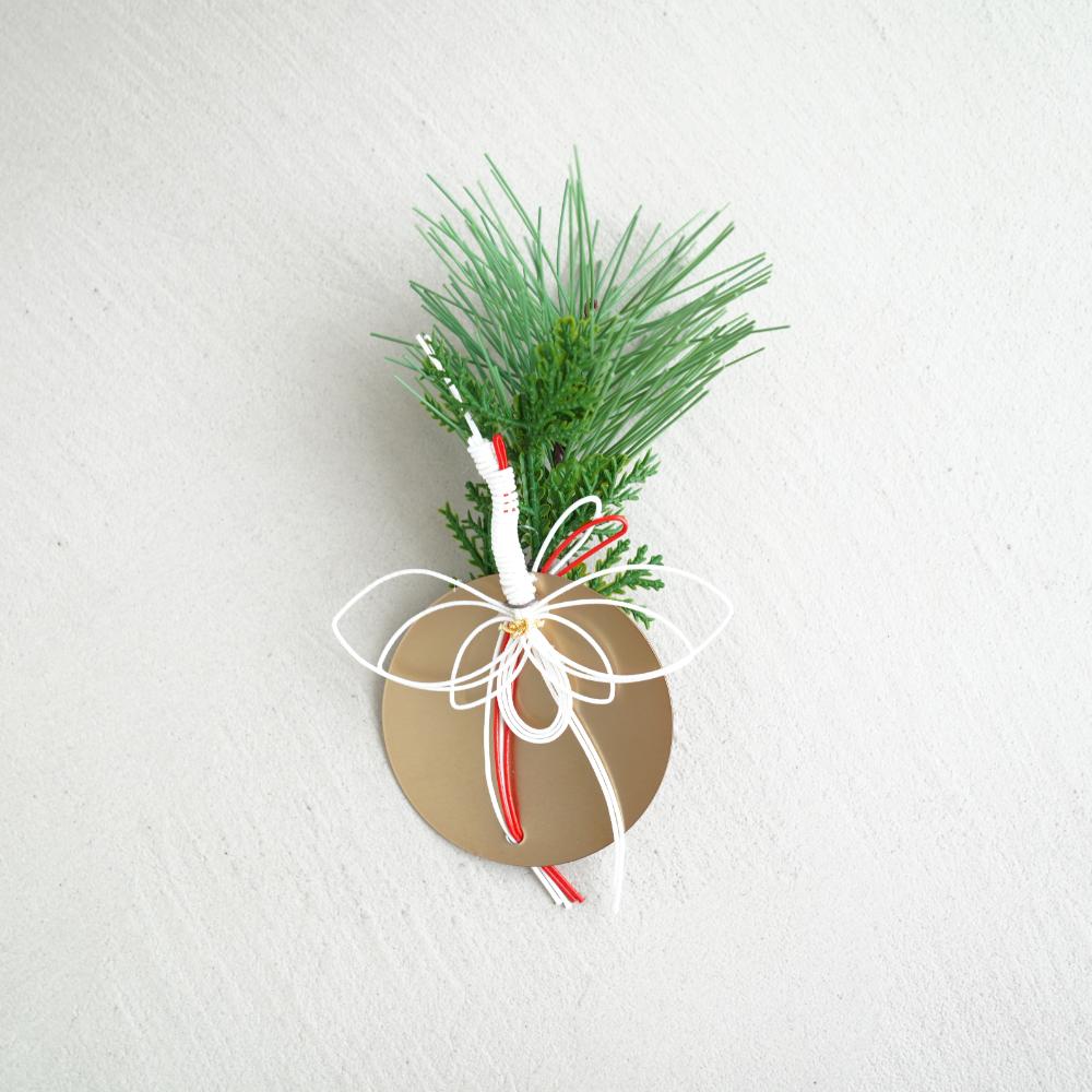 【11月中お届け】五穀豊穣　鶴飾り小　金