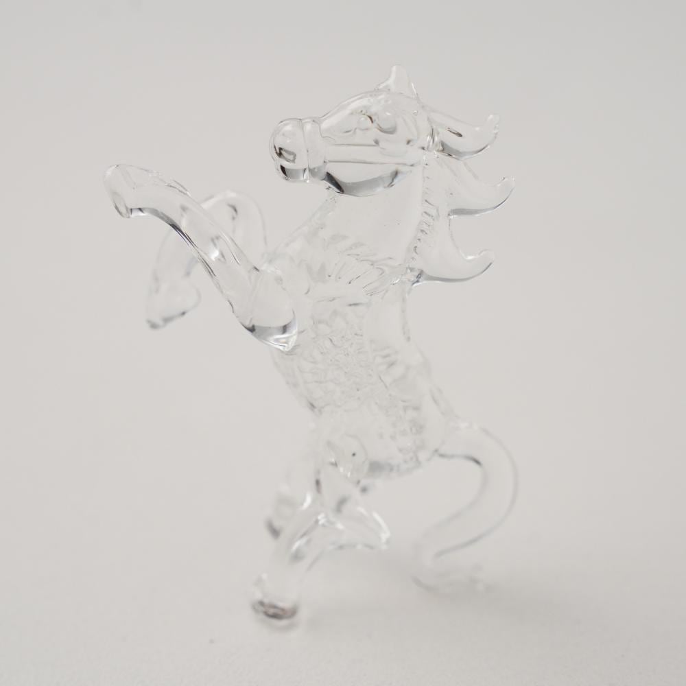 硝子干支飾り 馬(クリア)