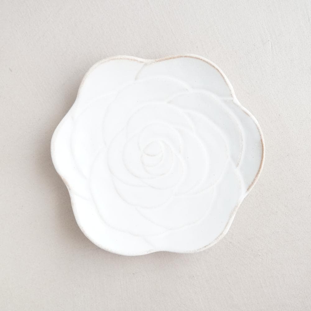 益子焼 バラのお皿 kinari