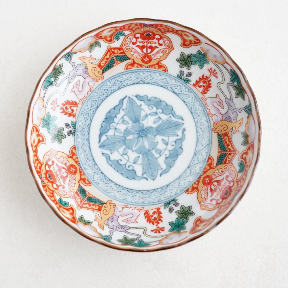 鹿絵祥瑞赤 中皿