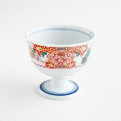 吉祥鹿絵 高台盃 珍味｜ 四季折々のおしゃれな和食器通販サイト